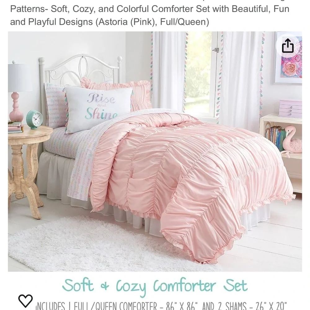 Frank + LuLu Children's Comforter Soft, Cozy, and Colorful Comforter Set twin